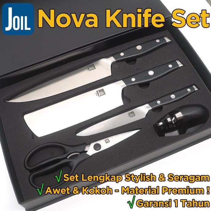 Pisau Dapur Knife Set Nova Gift Set - Chef Nakiri Utility Knife - Joil