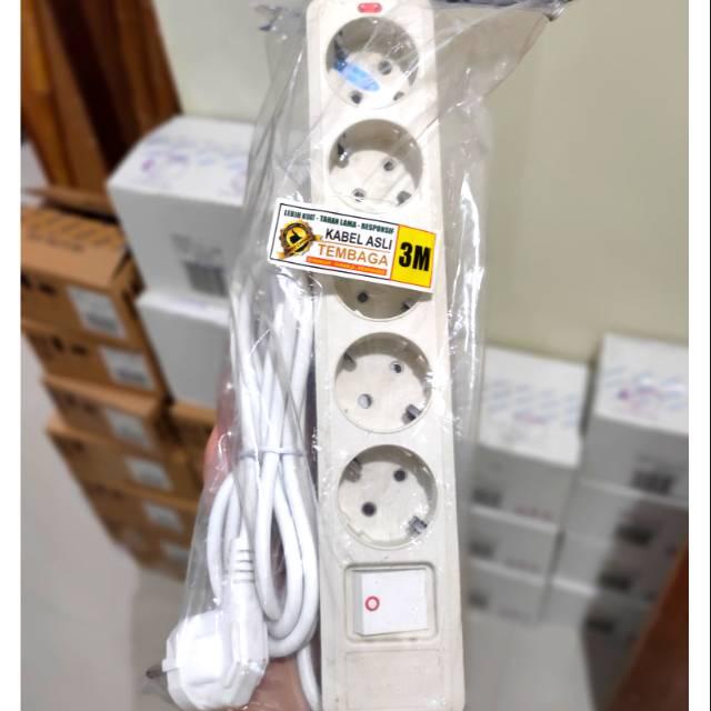 Stop Kontak Kabel 3M 5 Lubang 4 Lubang 3 Lubang / StopKontak Arde Kabel Roll