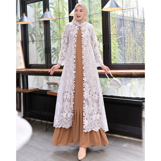 READY GAMIS SHABIRA/GAMIS KONDANGAN PESTA/GAMIS TERBARU/GAMIS MEWAH