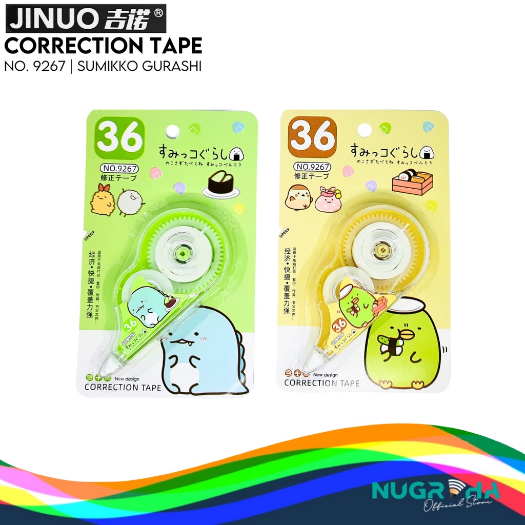 

CORRECTION TAPE / PITA KOREKSI / CP TAPE / TIPEX MIX-B JINUO 9267