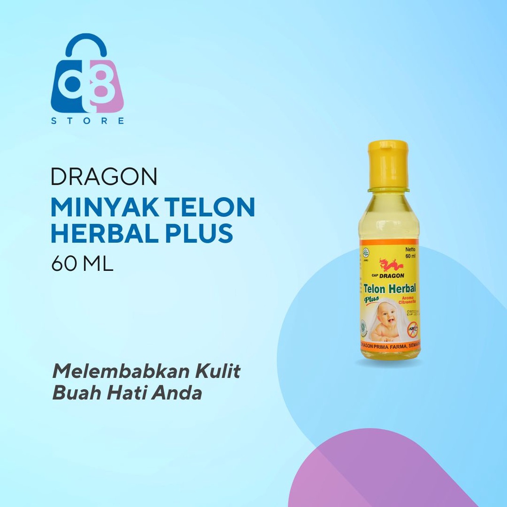 Dragon Minyak Telon Herbal Plus 60 ml - Karton Original