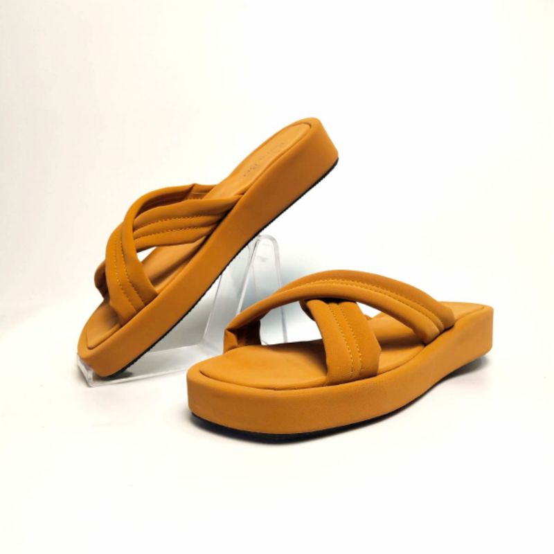 Bara Bare Sandal wanita Model silang kekinian Sendal wedges empuk