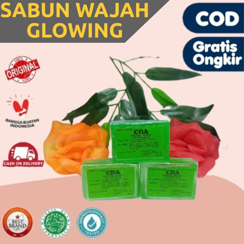 Sabun Glowing Penghilang Jerawat Bruntusan Noda Hitam Wajah Glowing Bebas Flek Hitam