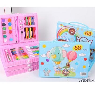

9+LLA3-A CRAYON SET 68 PCS / ALAT MELUKIS ANAK / ALAT MENGGAMBAR ANAK / ATK / PENSIL WARNA / CRAYON 963➘