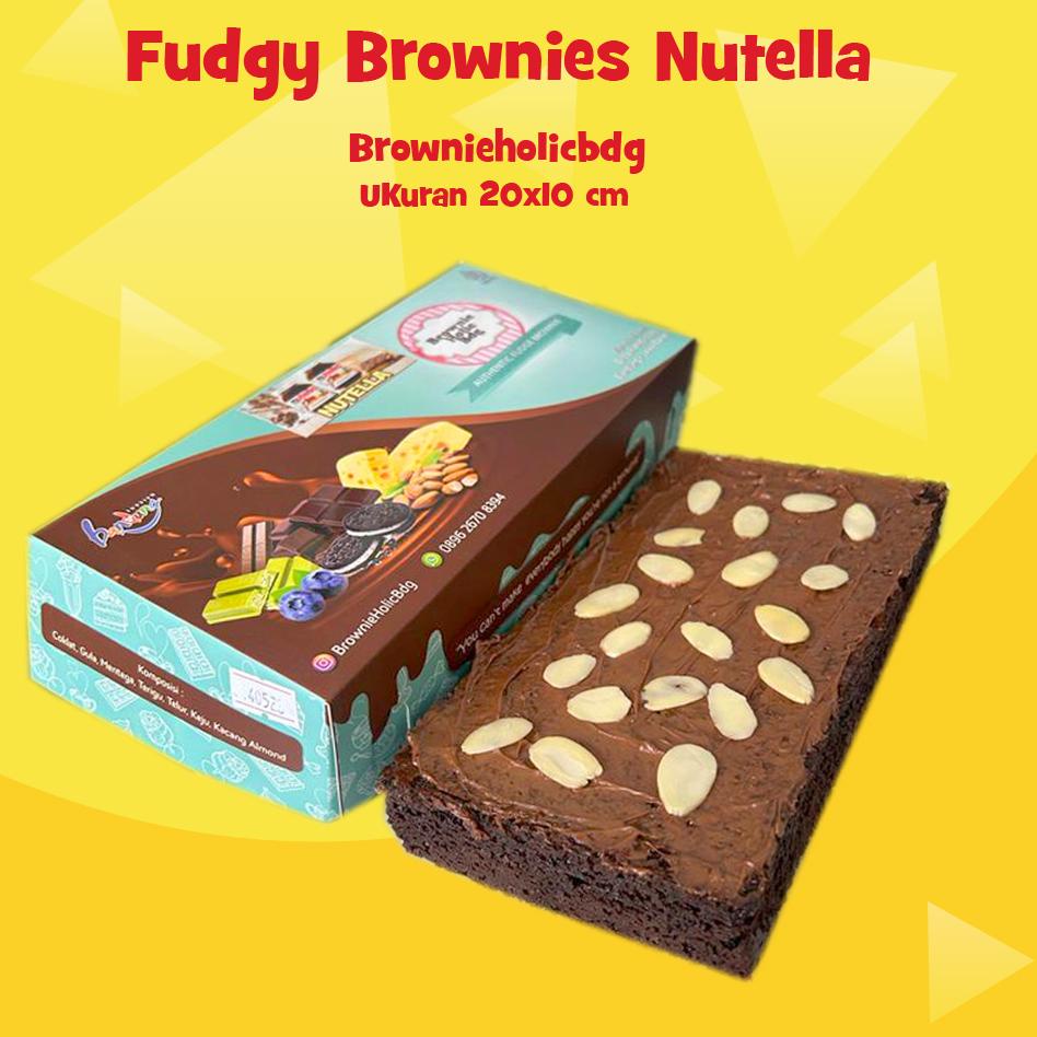 

DISKON !! Brownies Nutella Fudge Brownie Coklat Brownieholicbdg [KODE 287]