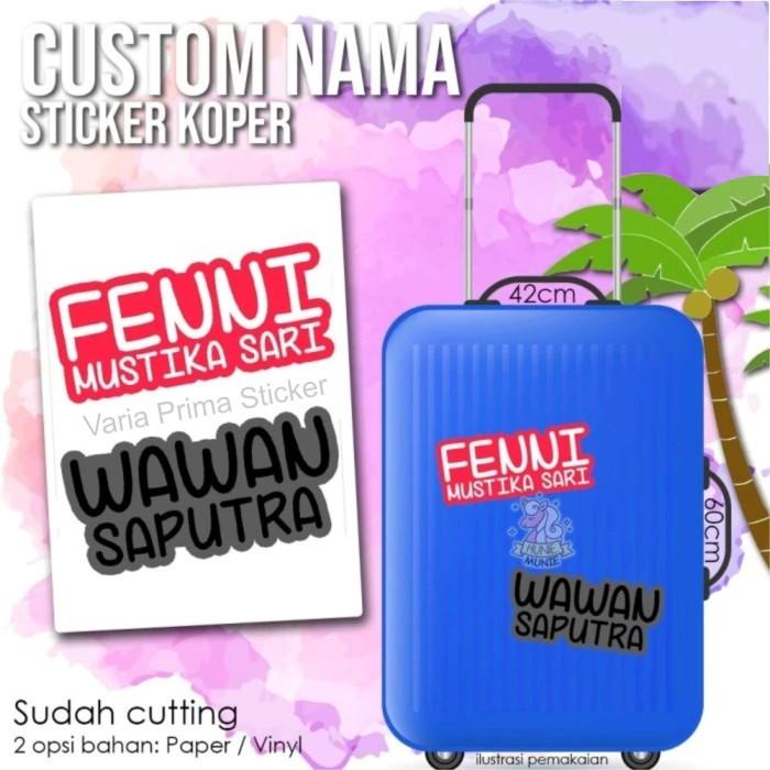 

Terlaris Stiker Cutting Custom Untuk Nama Koper