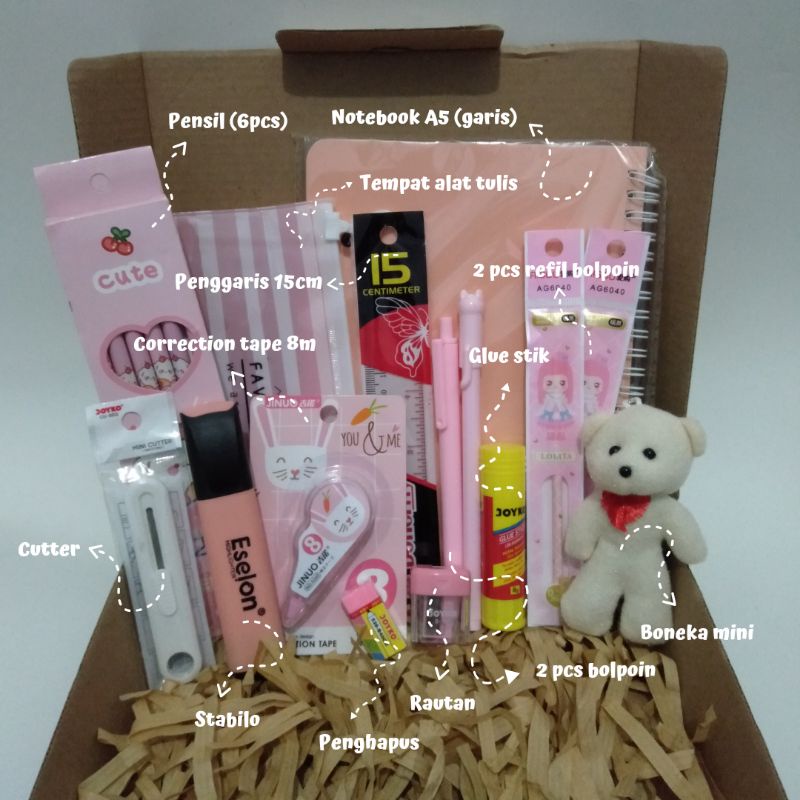 

PAKET ALAT TULIS || HAMPERS ALAT TULIS || PAKET ALAT TULIS 15 IN 1