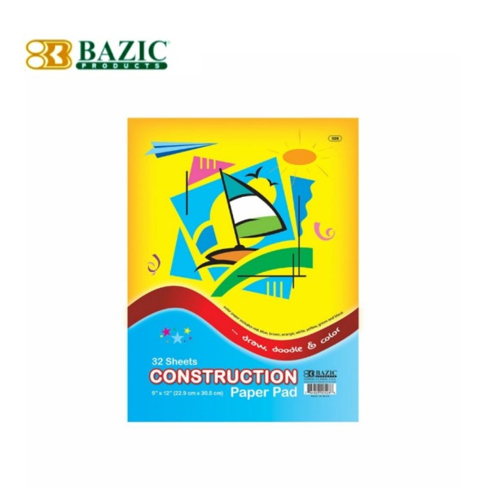

BISA COD Bazic Construction Paper Pad - Kertas Warna /BUKU TULIS SEKOLAH/BUKU TULIS SIDU/BUKU TULIS