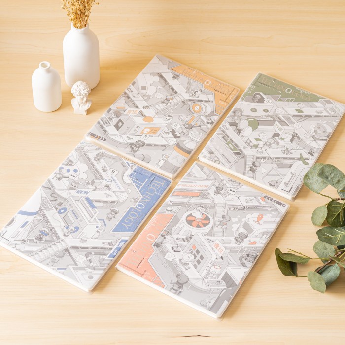 

BAYAR DITEMPAT ARAMI GISU Notebook Memo Planner School Note Agenda Cover Buku Garis /BUKU TULIS
