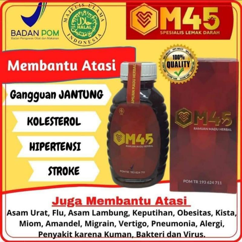 [BISA COD] RAMUAN MADU HERBAL M45 | MADU M45 | HERBAL M45 | MADU 45 | OBAT KOLESTROL | SOLUSI JANTUN
