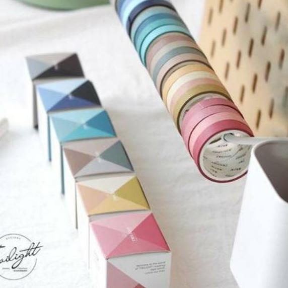 

Big Discount9.9 [LBS] 4pcs Basic Masking Tape Set BUJO Stickers Diary Planner Washi Selotip Washi Dekorasi Scrapbook 810ಌ