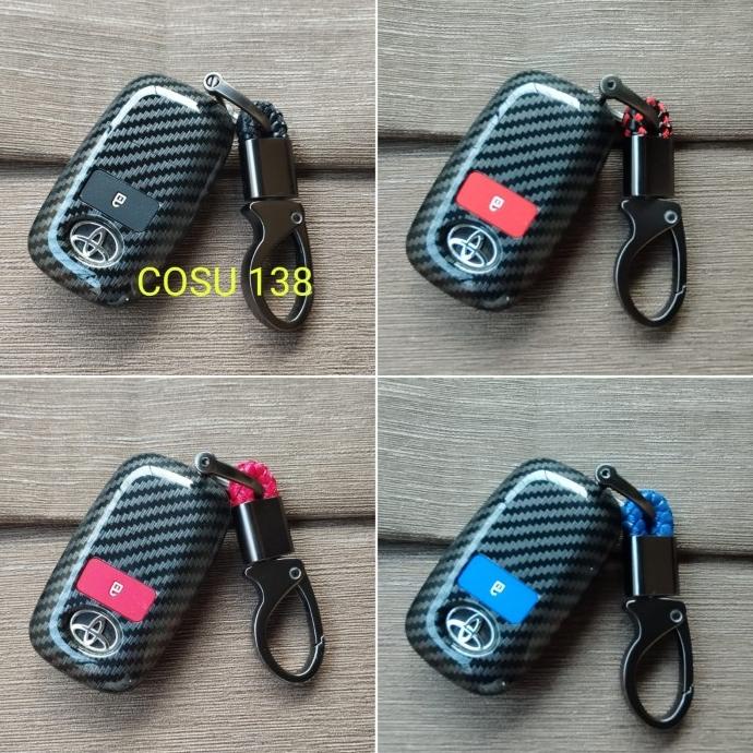 Kunci Mobil Cover Carbon New Agya Ayla 2023