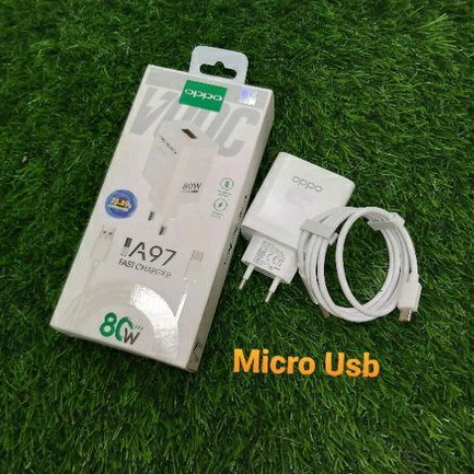 Charger OPPO A97 80W SUPER VOOC   Fash Charger Micro Usb &amp; Type C