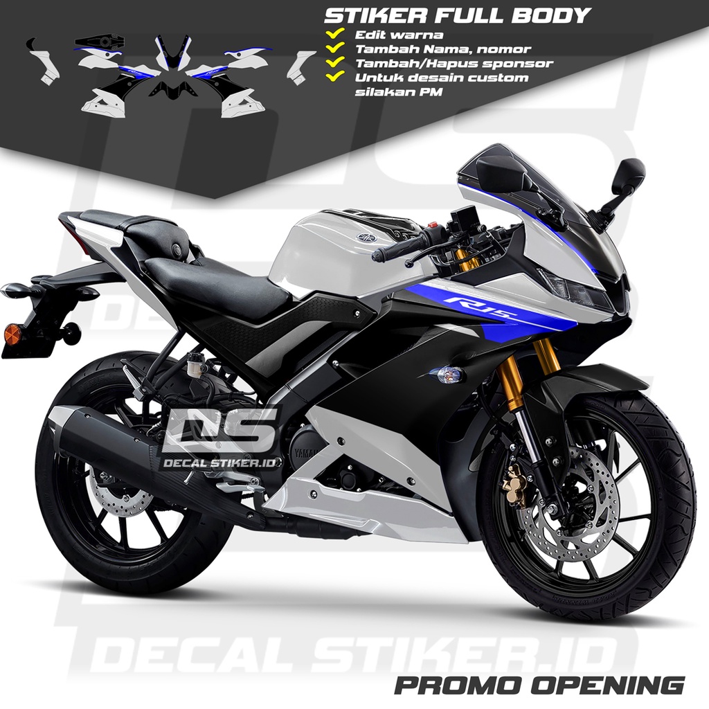 Decal R15 V3 Full Body Keren Stiker R15 V3 Full Body Keren Striping R15 V3 Terbaru Decal R15 V3 Full