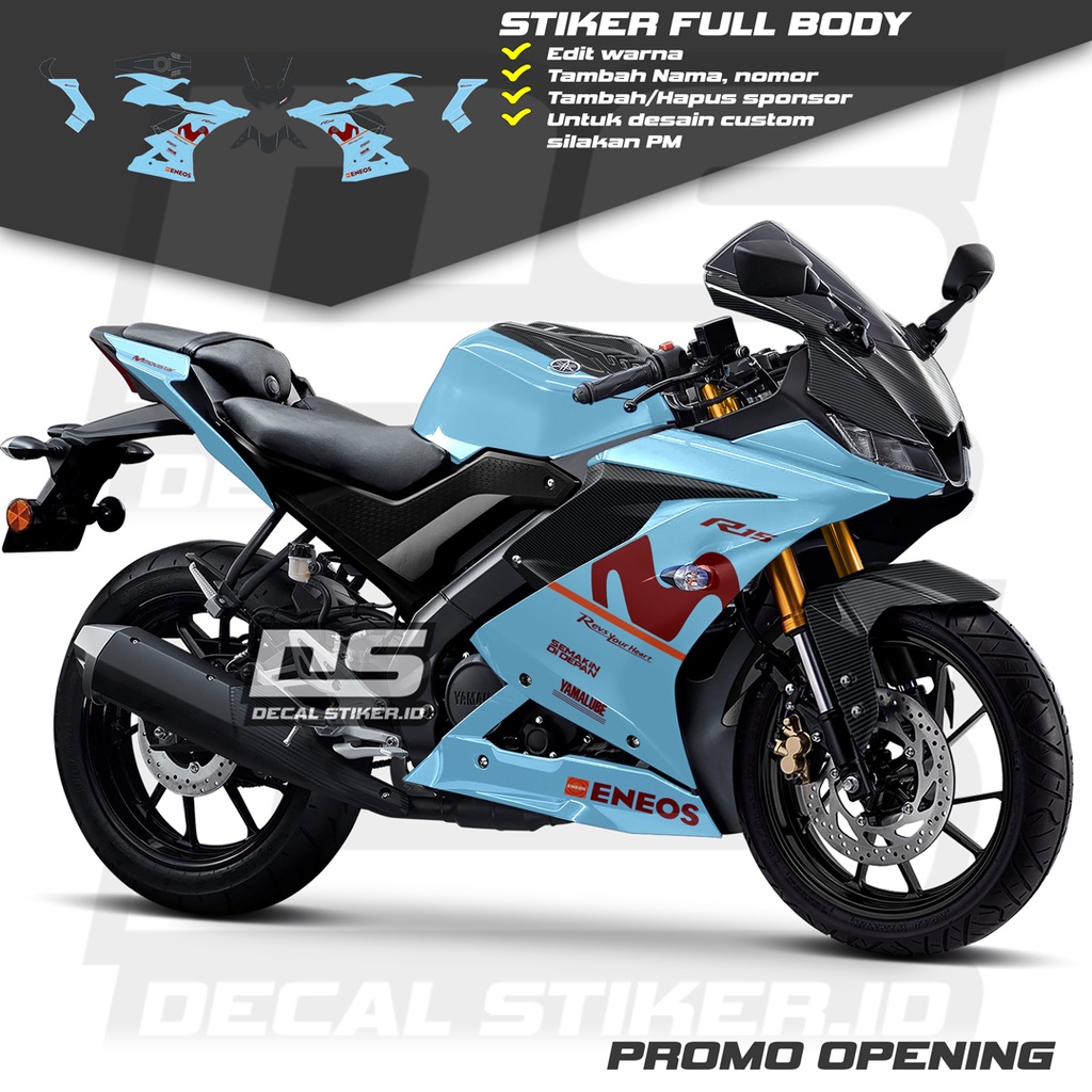 Decal R15 V3 Full Body Keren Stiker R15 V3 Full Body Keren Striping R15 V3 Terbaru Decal R15 V3 Full