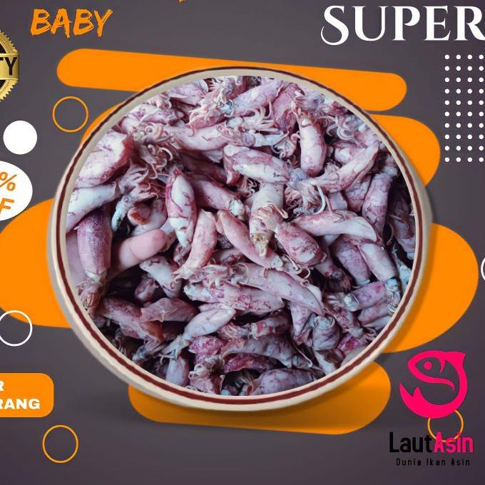 

PROMO⭐Ikan Asin Cumi Baby Semi Kering Kualitas Super Kemasan 250gr