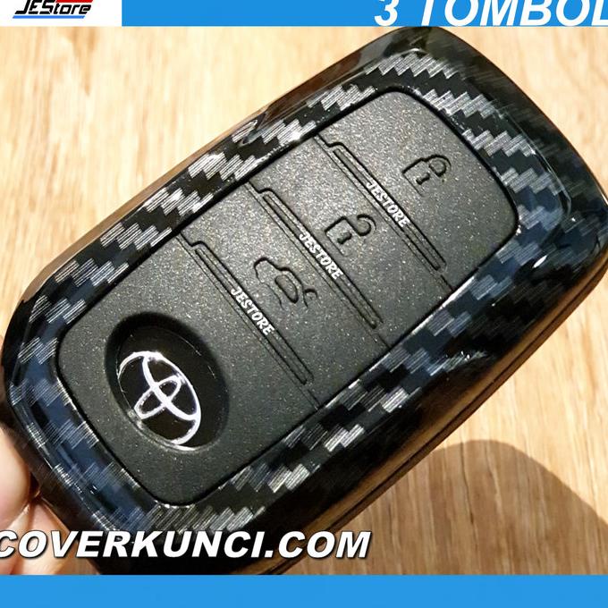 INNOVA ZENIX 3BT Cover Kunci TOYOTA INNOVA ZENIX CASING CARBON kondom