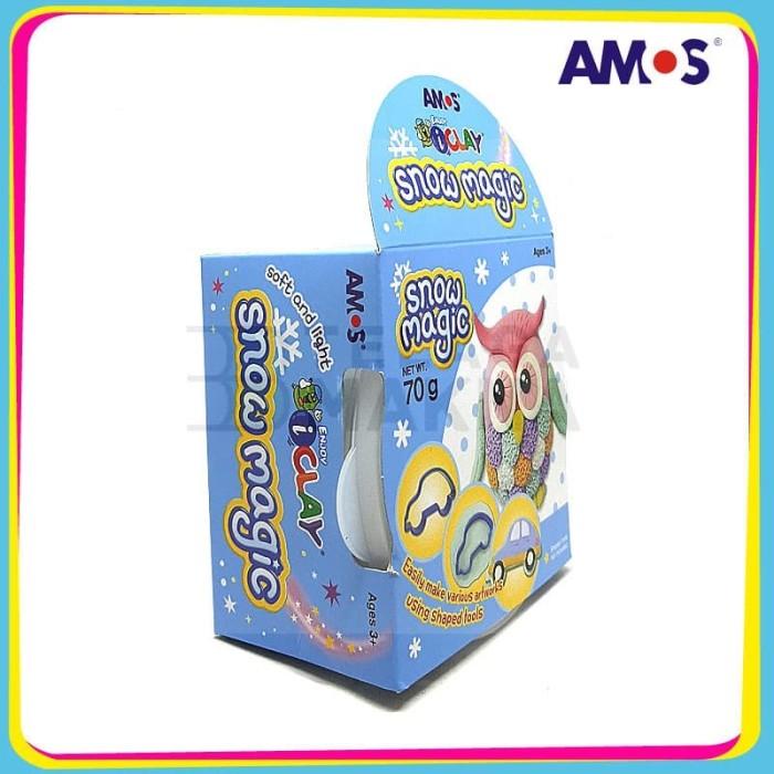 Terlaris Mainan Anak Amos I-Clay Snow Magic 70 Gram