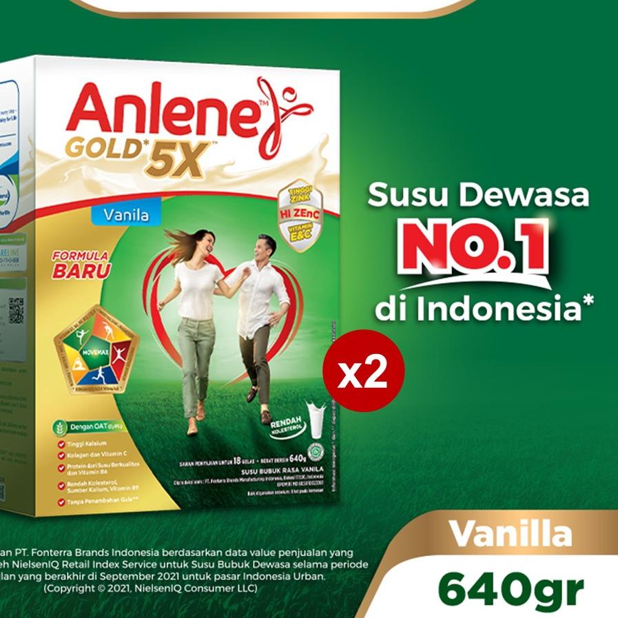 

Terbaru✅⭐Anlene Gold 5X Susu Bubuk Dewasa Vanilla 640Gr 2 Pcs - Nutrisi Tinggi Kalsium Untuk Tulang, Sendi, dan Otot