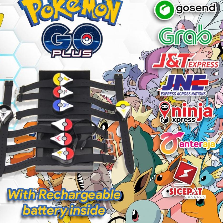 Limited | HJ6 | Pokemon GO Plus PoGO+ DUAL VERSION AUTO - MANUAL RECHARGEABLE BATTERY