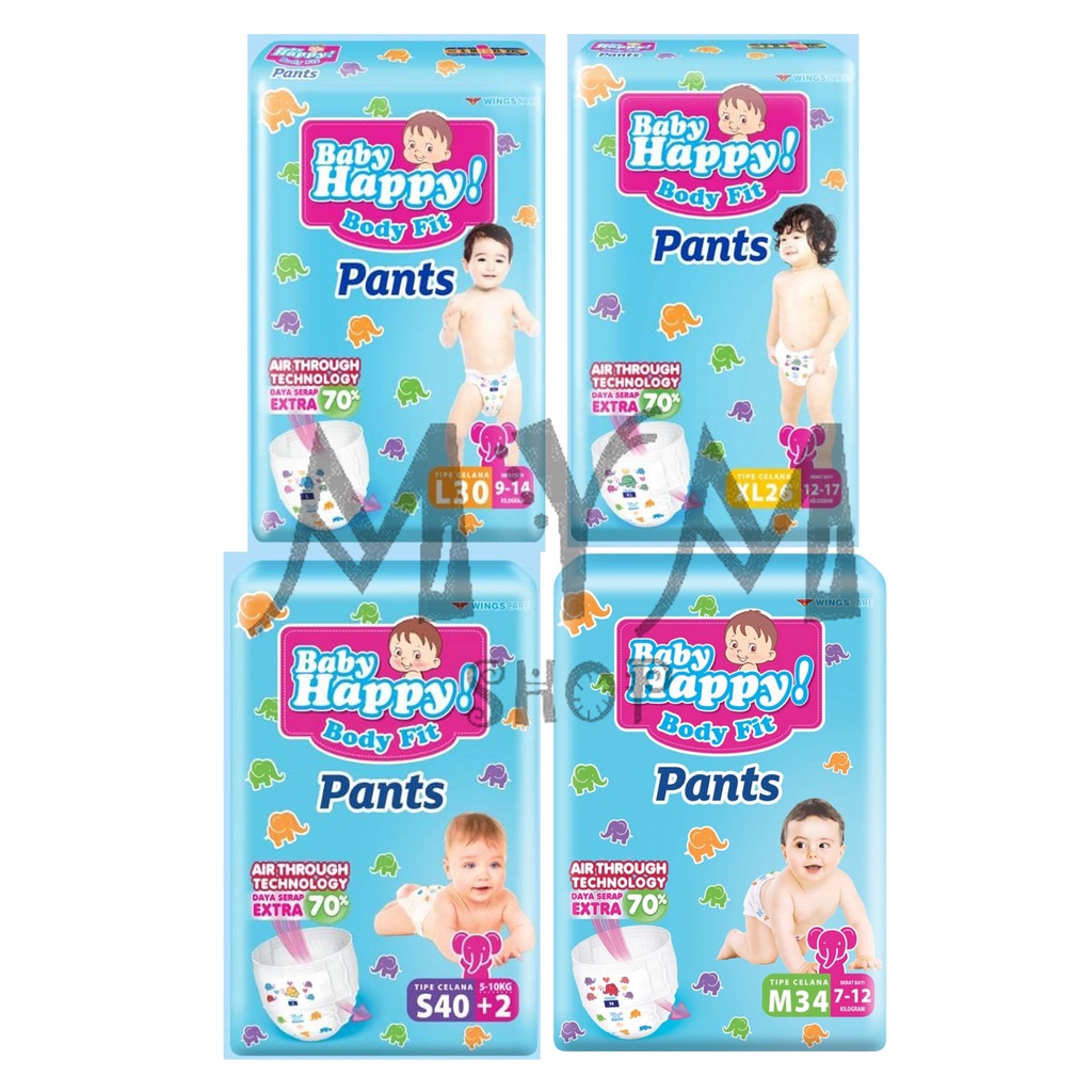 Popok Baby Happy S/M/L/XL