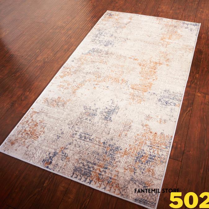 Karpet Lantai Abstrak Estetik Eropa Minimalis Import Polyester