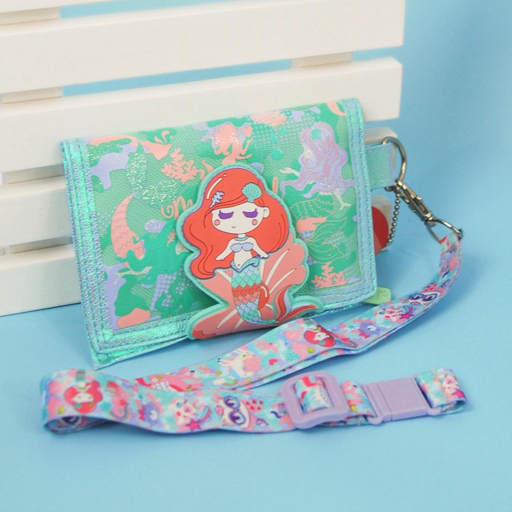 Best wallet dompet anak lanyard/dompet lipat 2 atau 3 anak tali panjang U2064/U2062