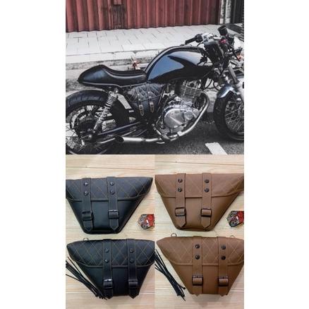 COD - Tas samping side bag tutup cover aki dop box aki caferacer jasptyle motor custom wajik .,