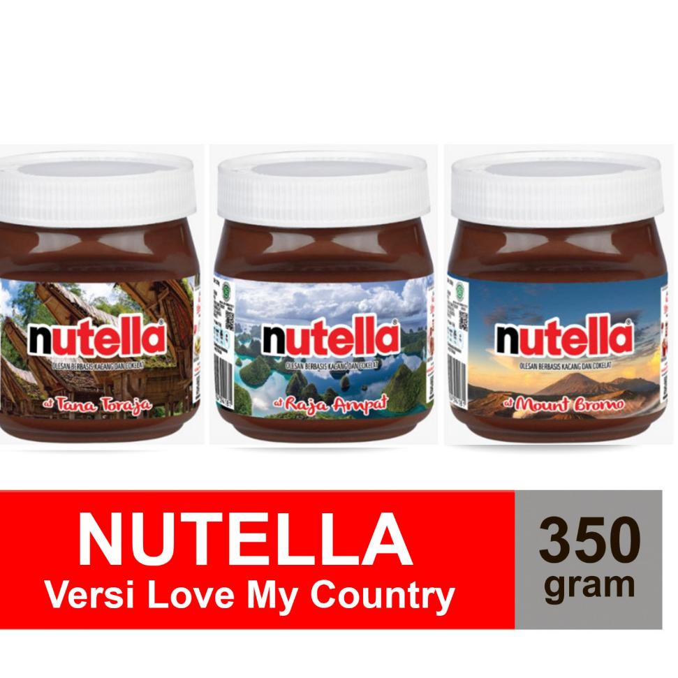 

DISCOUNT !!! Nutella 350gr Versi Terbaru LOVE MY COUNTRY Exp Februari 2024 PROMO HALAL!!! [KODE 77]