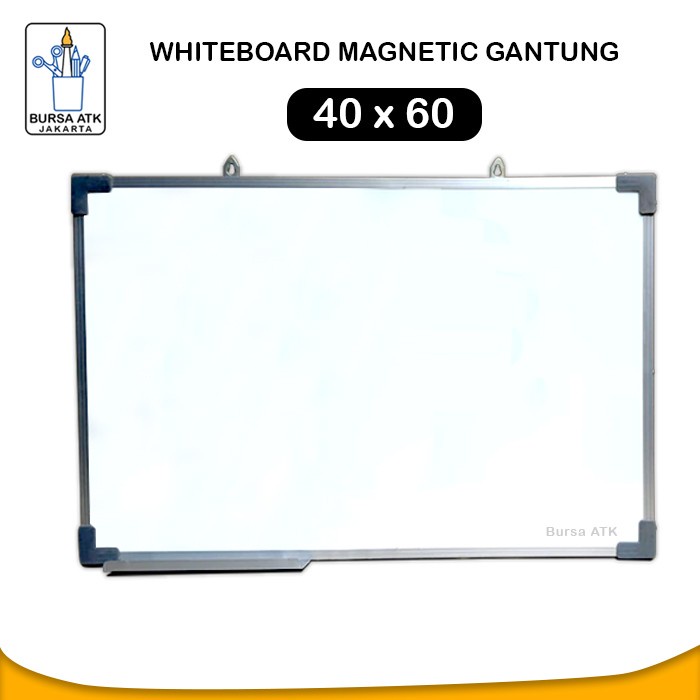 

Terlaris Whiteboard Magnetic Papan Tulis Magnetic Gantung 40 X 60