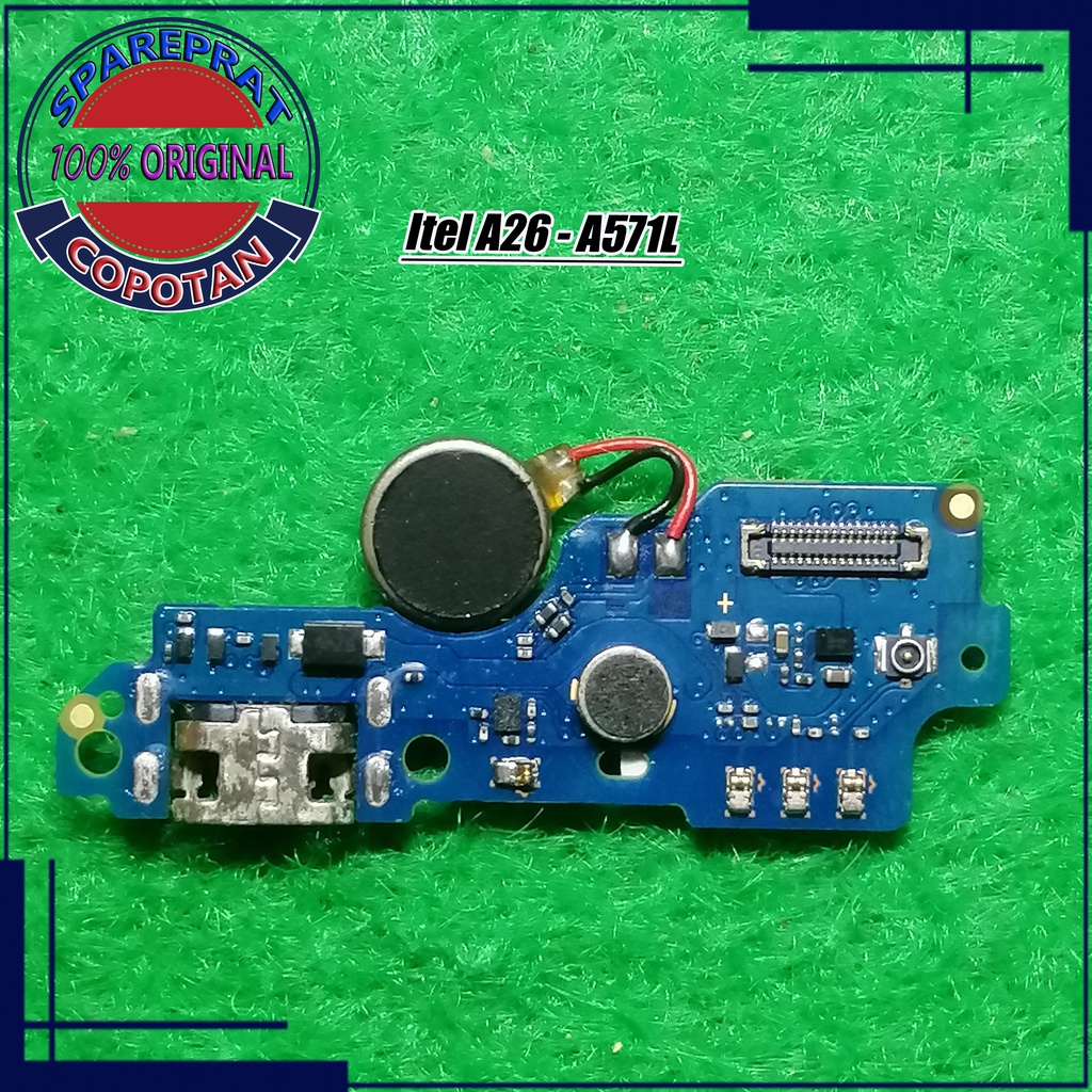 itel a26 - a571l papan konektor cas pcb ui board charger mesin bawah copotan