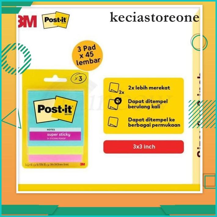 

3M POST-IT SUPER STICKY NOTES MIAMI 3321-3SSMIA / MEMO TEMPEL HIGHT QUALITY