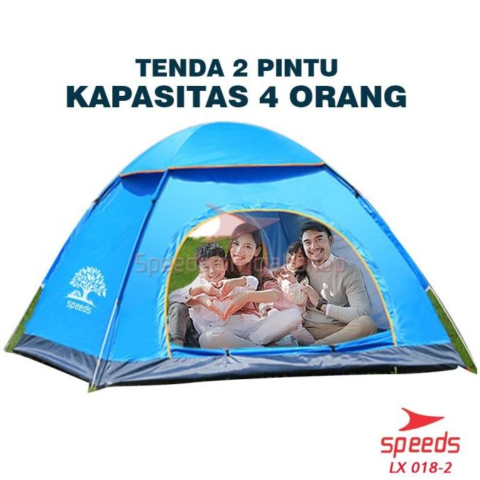 Tenda Camping Tenda Kemah Speeds 4 Orang Lipat Portable 002