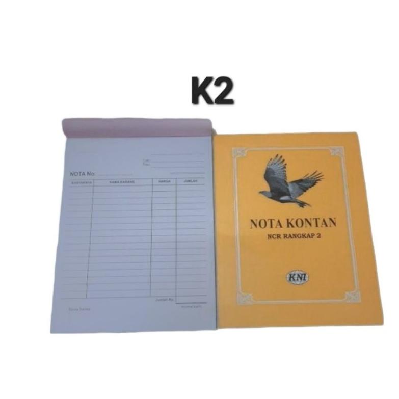 

[KODE BGAMD] 10 nota 2rangkap 2ply kecil K2 bon KNI
