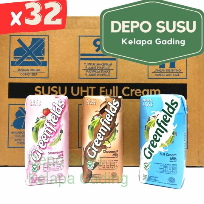 

Susu Greenfields 200ml X32 Full Cream Choco Malt Strawberry Greenfield ---NEW---