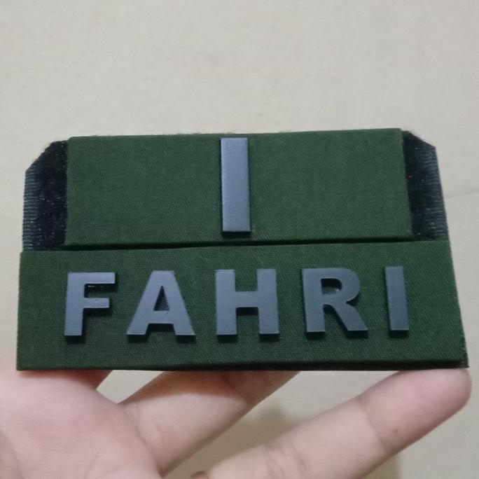 PANGKAT TOPI PET PDL LETDA + PAPAN NAMA LOGAM - PANGKAT TOPI PDL LETDA