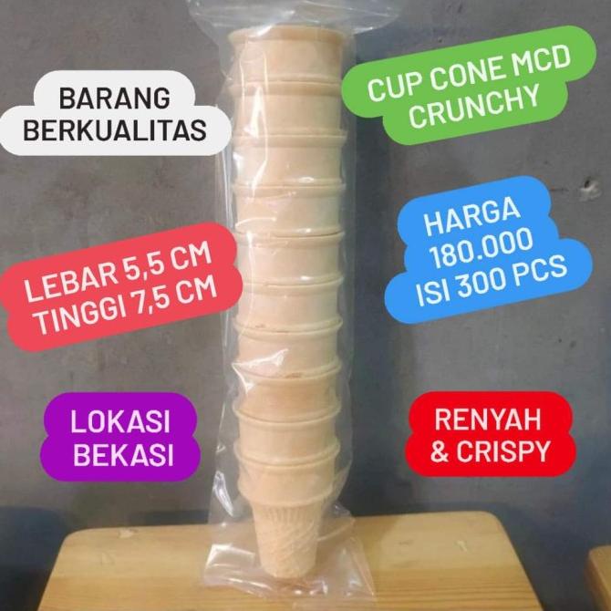 

bukan cup cone diamond isi 300 cone es krim cone ice cream cone murah ---NEW---