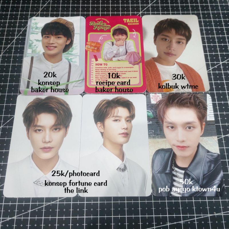 [PHOTOCARD NCT 77] NCT 127 TAEIL RECIPE KONSEP BAKERY HOUSE FORTUNE CARD THE LINK POB AY-YO KTOWN4U 