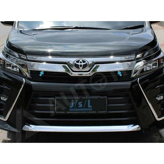 Grill Depan Voxy Front Grille Cover Chrome