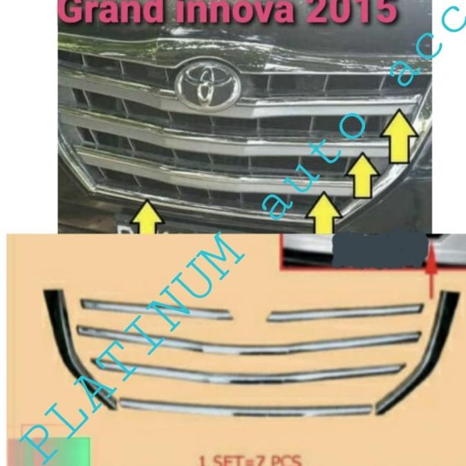 List Grill Chrome Grand Innova 2014-2015.