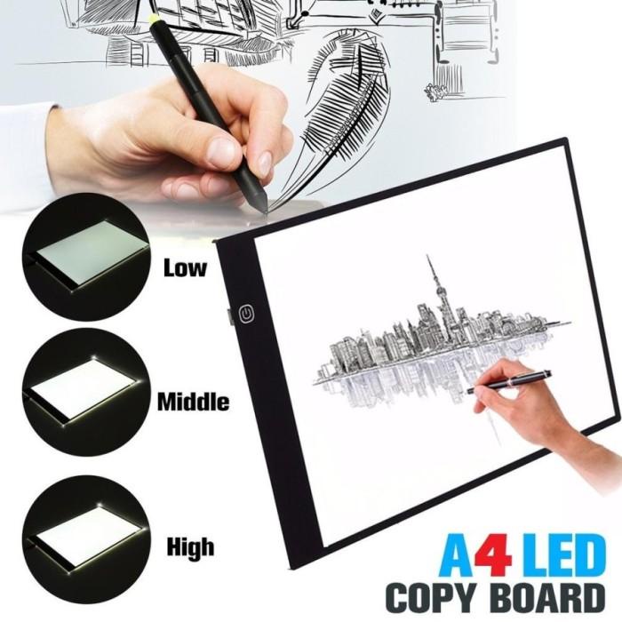 

Terlaris Drawing Tracing A4 Copy Board Papan Jipak Led Light Pad Ultra Slim A4
