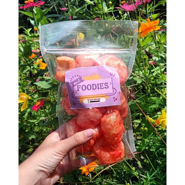 

Kerupuk kulit sapi Balado extra pedas