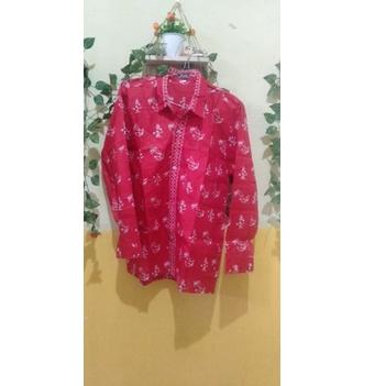 Momen lebaran BAJU BATIK SD NEGERI KOTA BEKASI LENGAN PANJANG PTB