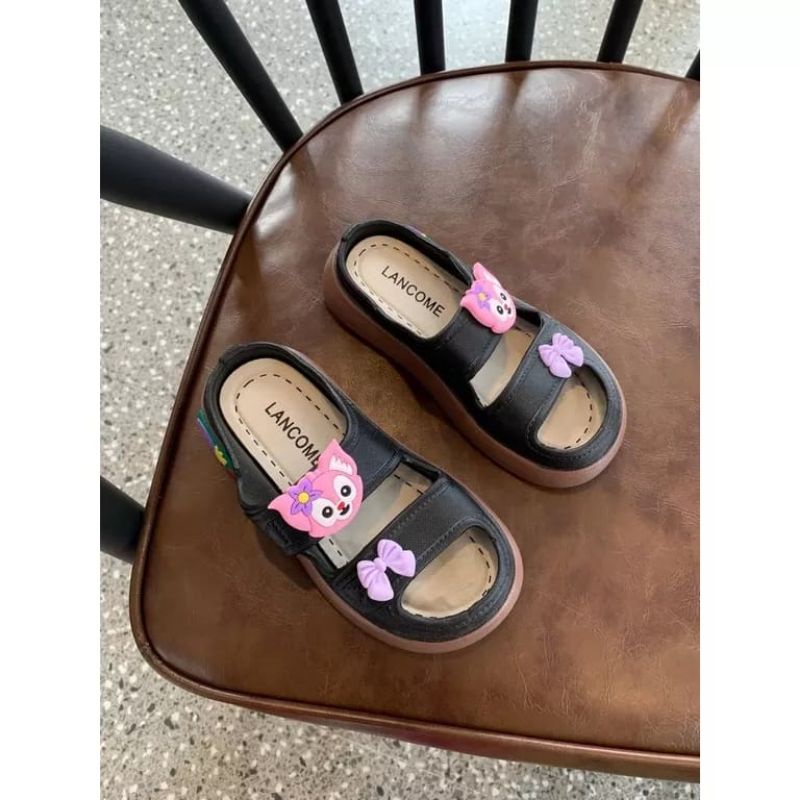 SANDAL ANAK PEREMPUAN DOUBLE STRAP KUCING IMPORT