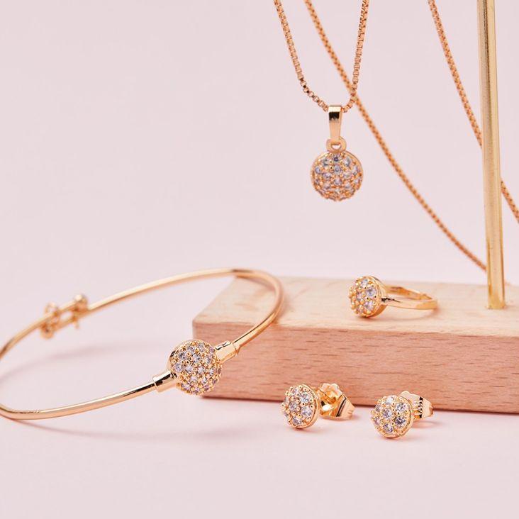 Ayo Ramaikan kalung gelang cincin anting perhiasan anak 1 set perhiasan perempuan satu set perhiasan