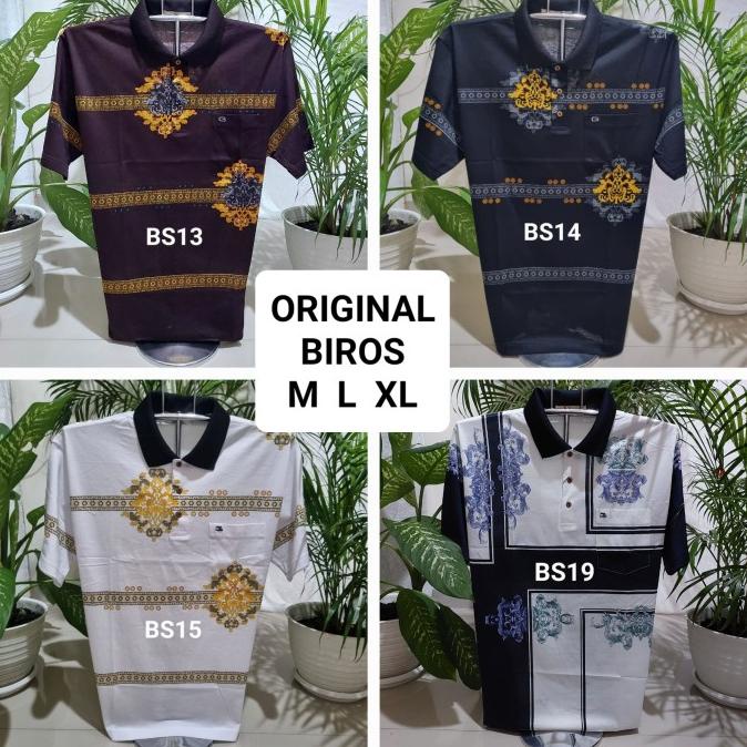 Kaos Biros - Kaos Kerah Motif - Kaos Import - Kaos Korea - Kaos Bapak