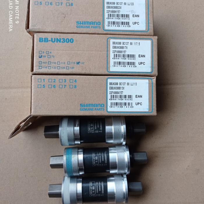 bottom bracket shimano BB kotak bearing UN300 113 mm
