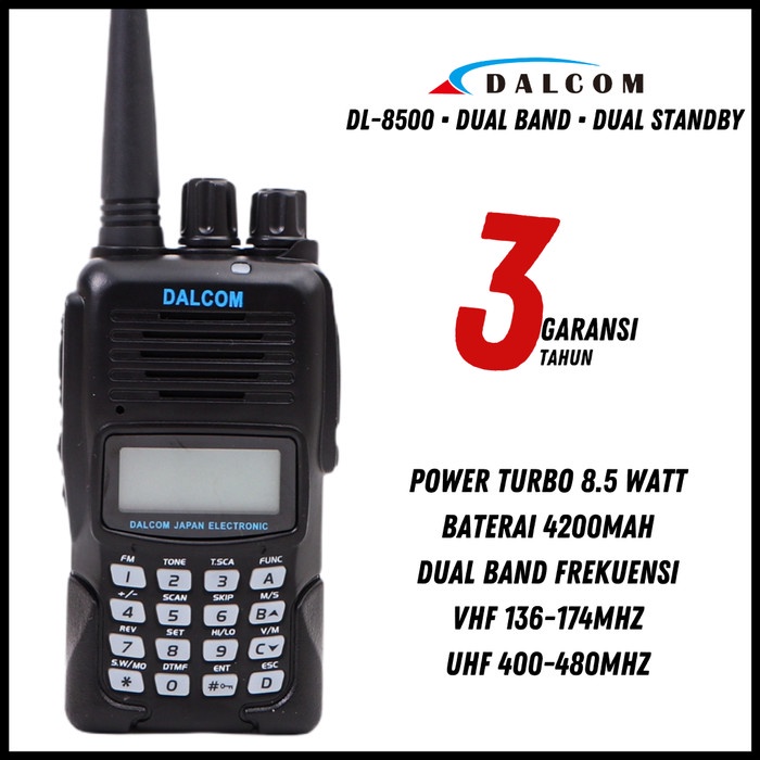 HT DALCOM DL-8500 JAPAN DUALBAND ORIGINAL TERBARU