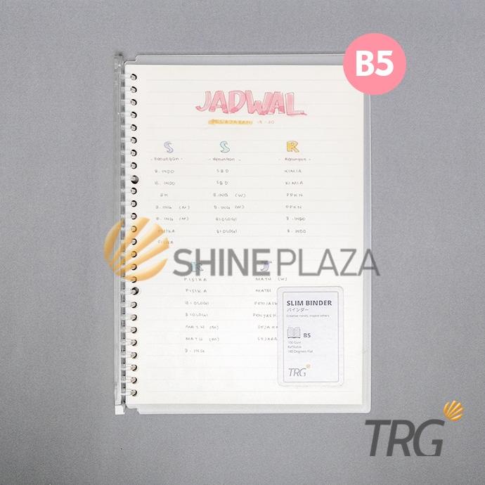 

SLIM FILE BINDER NOTE B5 TRG - BUKU TULIS CATATAN NOTEBOOK TRANSPARAN TRG .