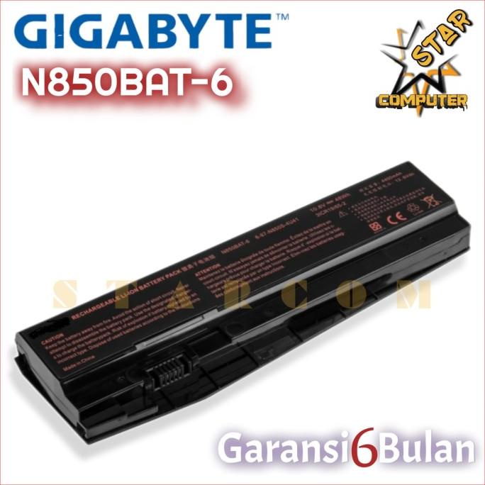 BATERAI GIGABYTE SABRE 15 CLEVO N850 N850HC N850HJ N850BAT-6